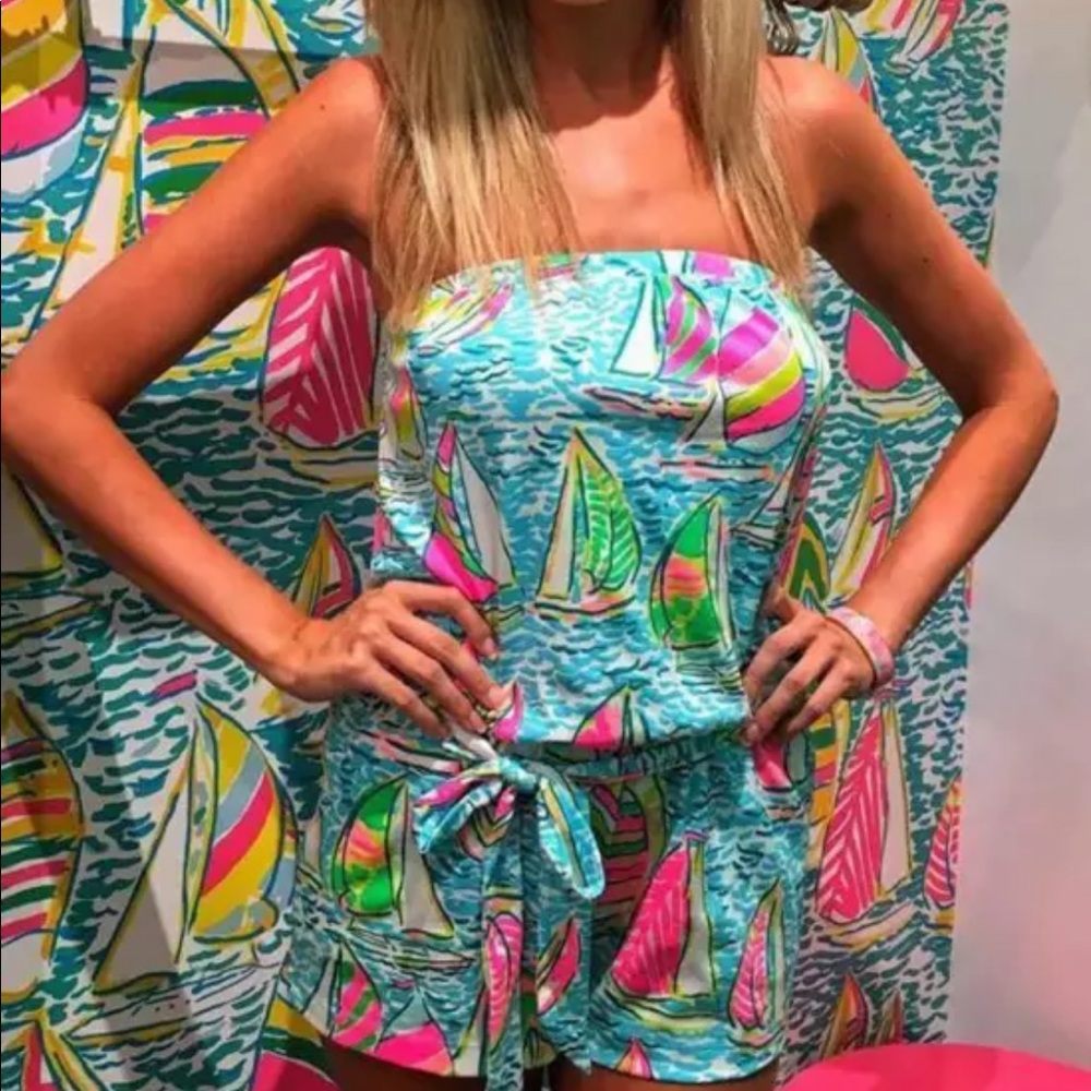NWT 🌴LILLY PULITZER ROMPER UGOTTA REGATTA HOLY GRAIL! 🦄🦄🦄🦄🦄 AND NEW W TAGS